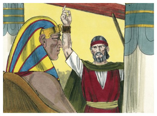 Pharoah and Moses illustratoin from wikimedia